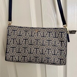 Tory Burch T Monogram Jacquard Zip Crossbody